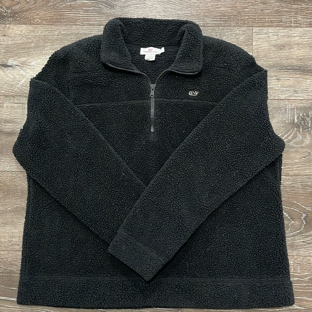 Black Fluffy Quarter Zip - Vineyard Vines